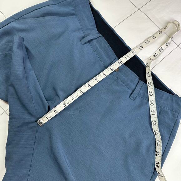 Bylt Kinetic Shorts Mens 34 Blue Basic Performance Golf Athletic Stretch Casual - Picture 10 of 13